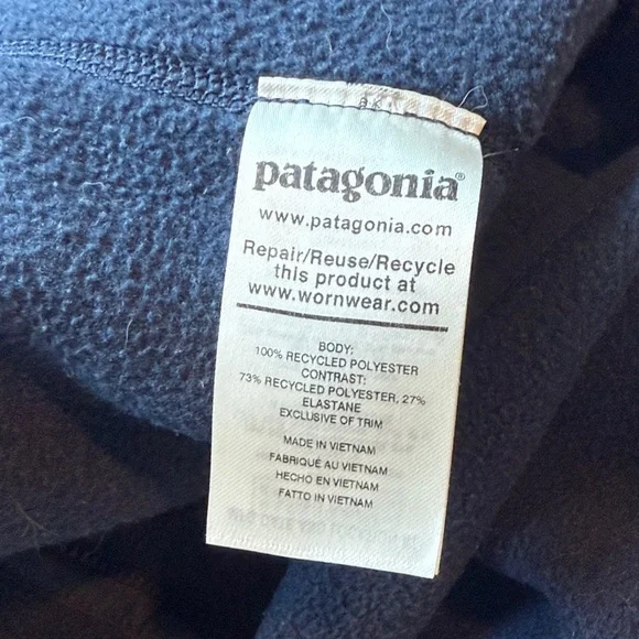 Patagonia synchilla patched jumpsuit - navy a small - Picture 4 of 7